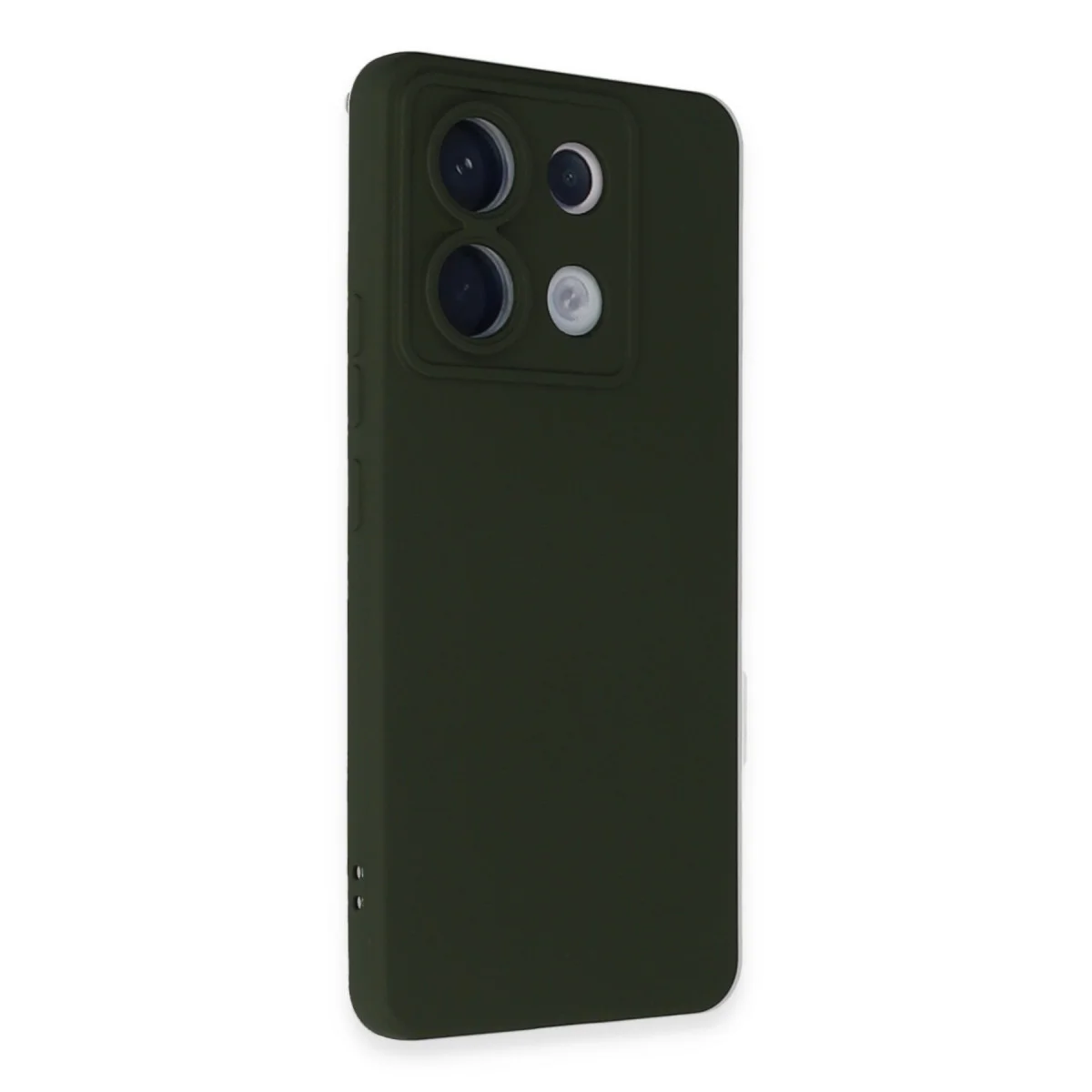 Redmi Note 13 Pro 5G Kılıf Nano içi Kadife Silikon - Koyu Yeşil