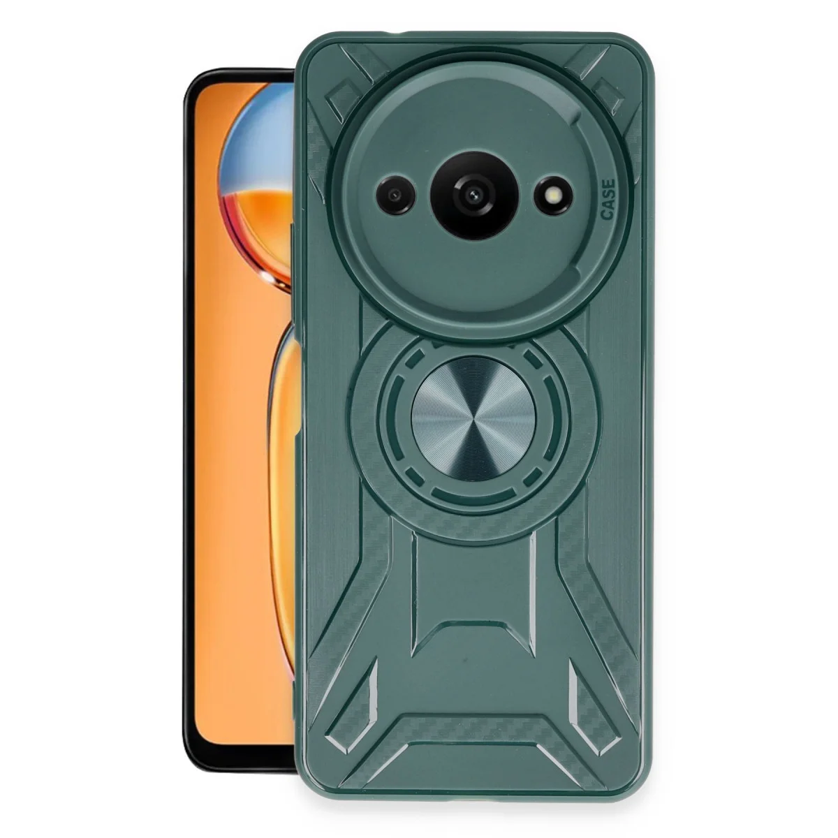 Redmi A3 4G Kılıf Lincoln Silikon - Koyu Yeşil