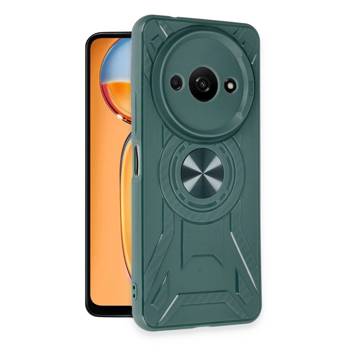 Redmi A3 4G Kılıf Lincoln Silikon - Koyu Yeşil