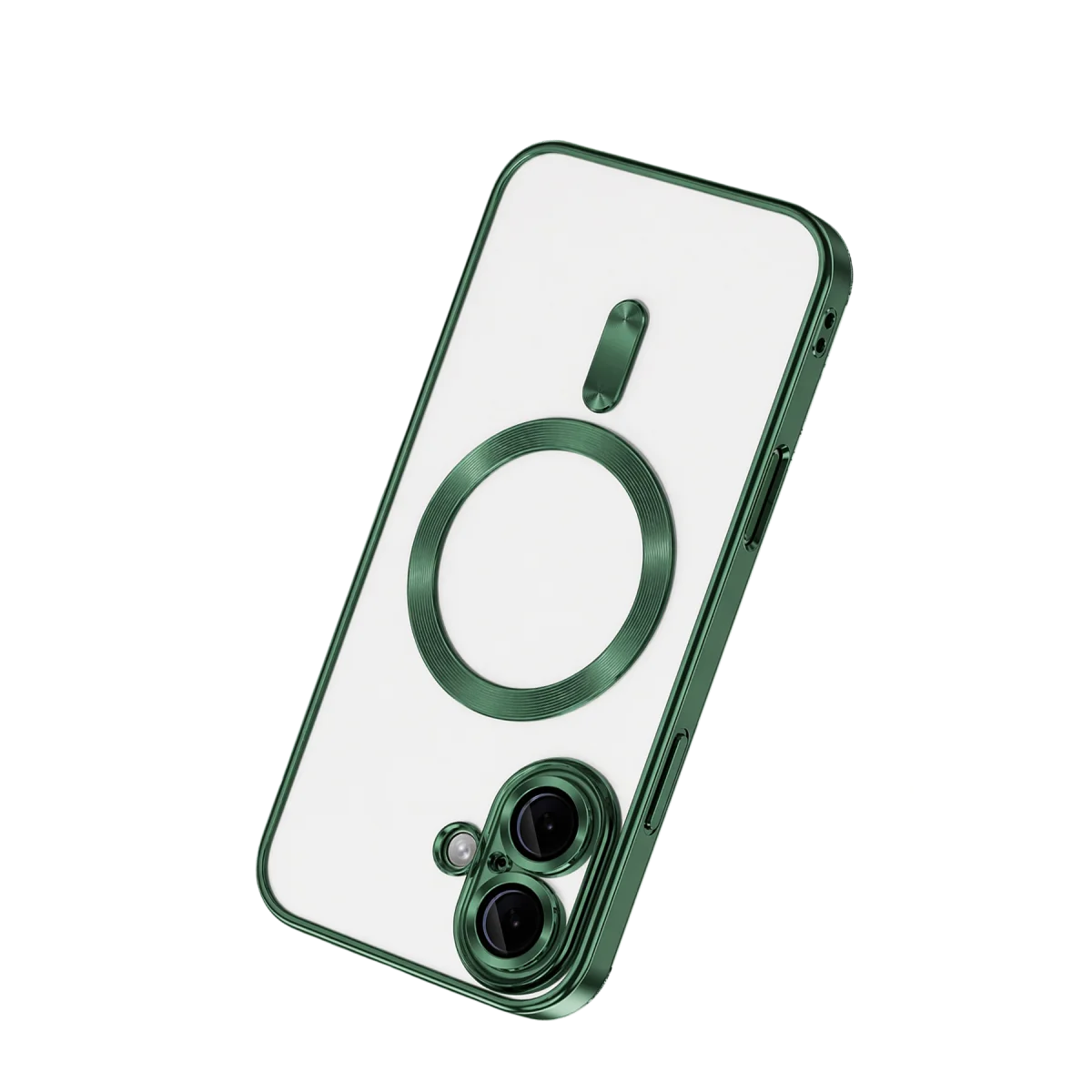 iPhone 16 Kılıf Kross Magneticsafe Kapak - Koyu Yeşil