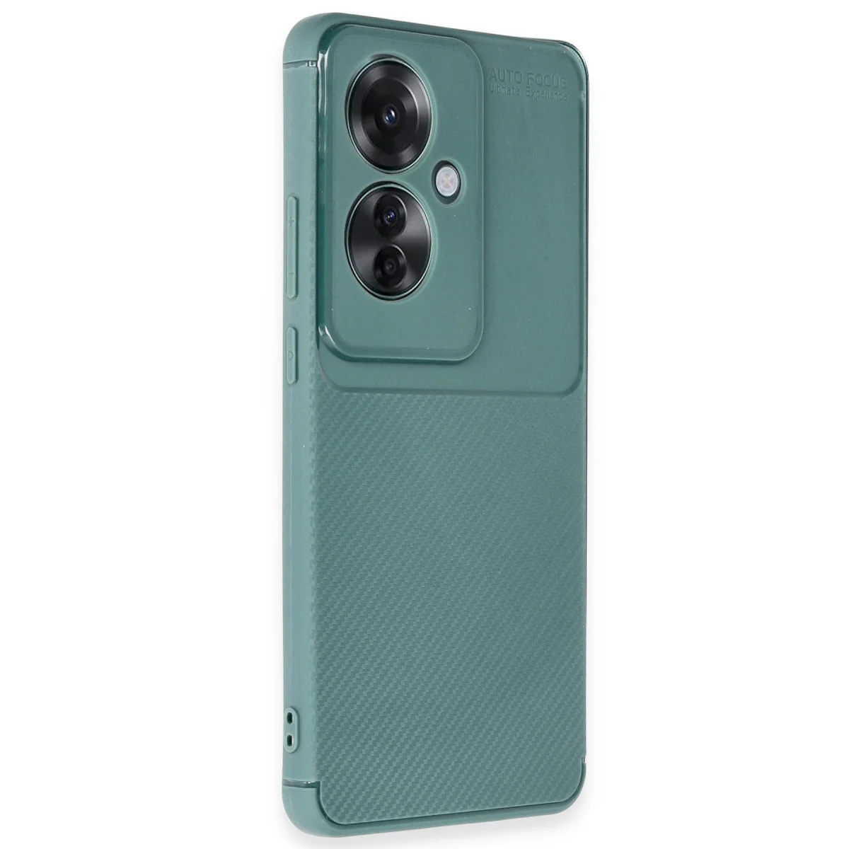 Reno 11F Kılıf Auto Focus Karbon Kapak - Koyu Yeşil