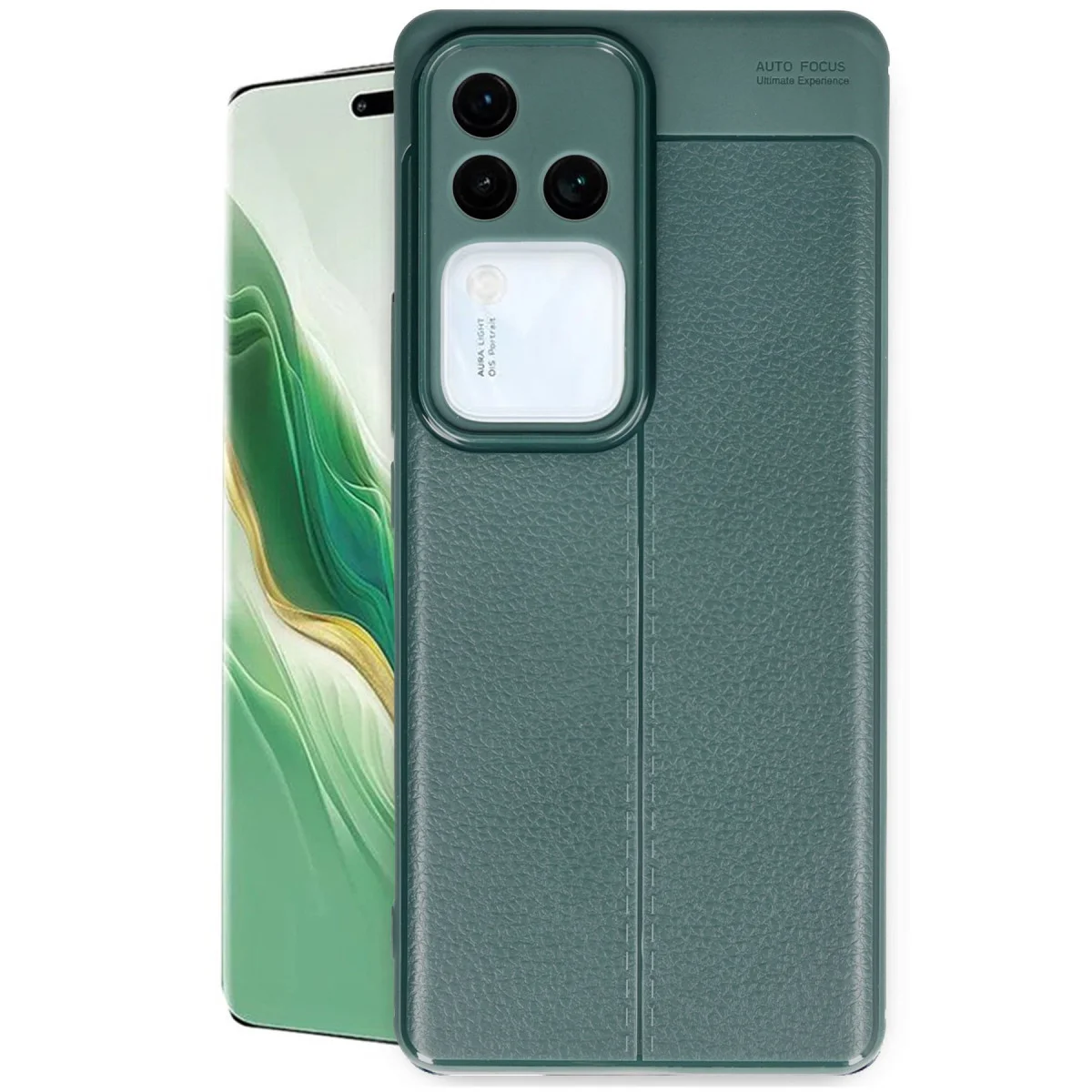 V30 5G Kılıf Auto Focus Kapak - Koyu Yeşil
