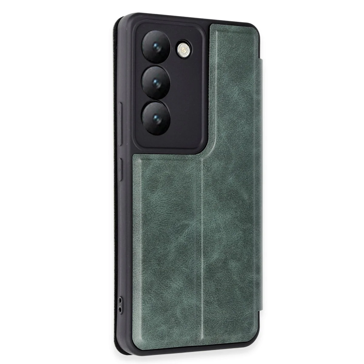 V30 Lite 4G Kılıf Flip Cover - Koyu Yeşil