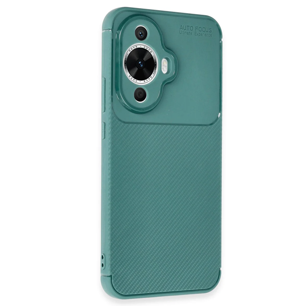 Nova 12S Kılıf Auto Focus Karbon Kapak - Koyu Yeşil