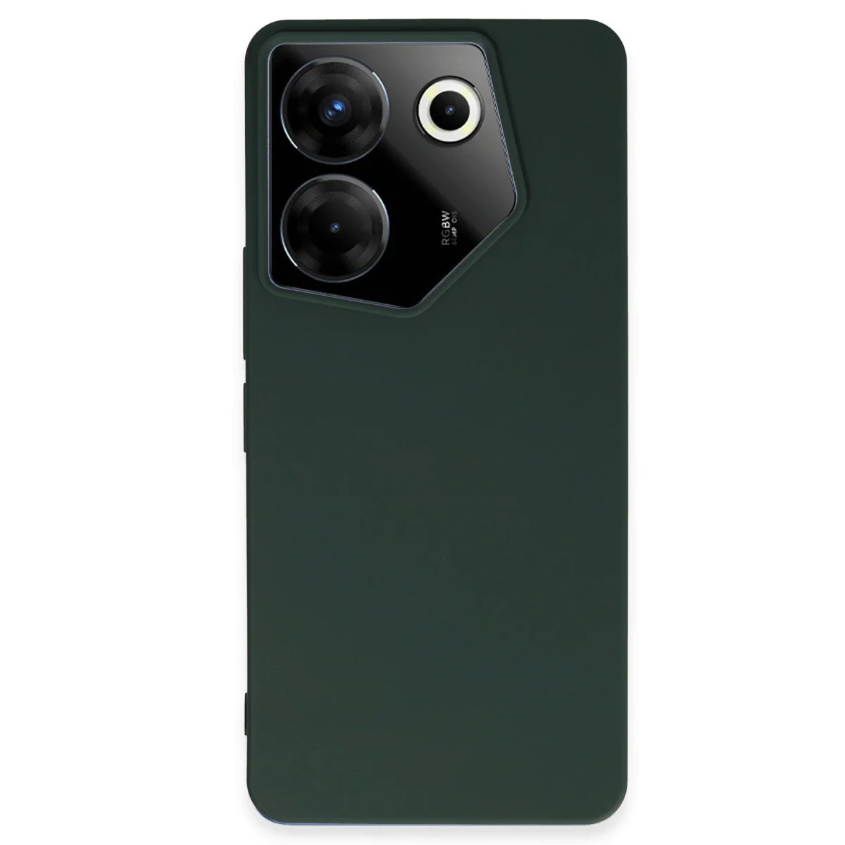 Camon 20 Pro 5G Kılıf First Silikon - Koyu Yeşil