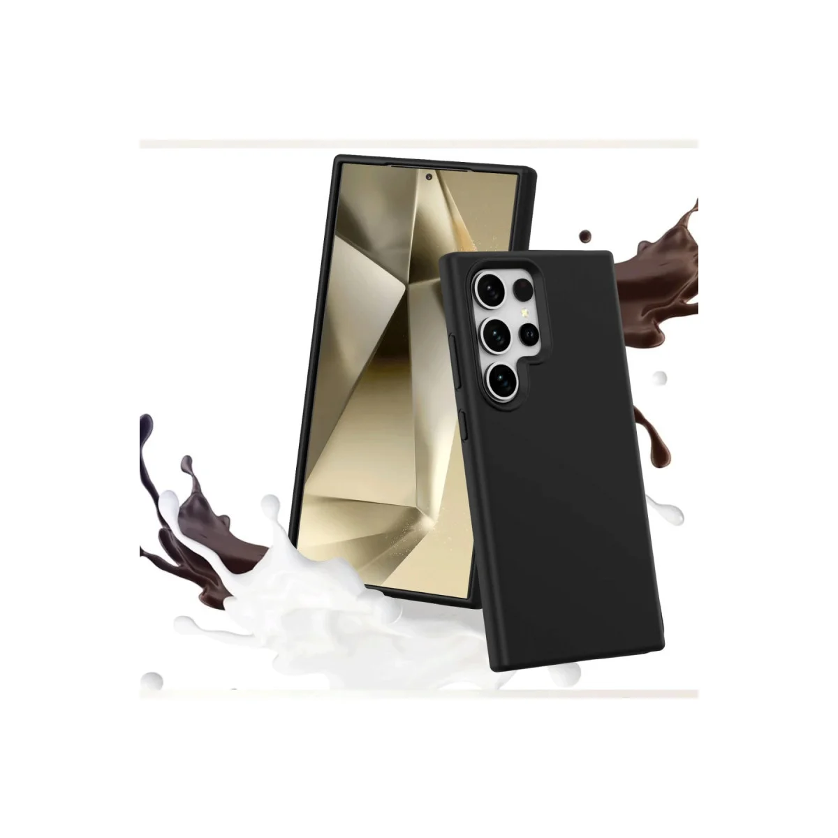 Galaxy S24 Ultra Kılıf First Silikon - Koyu Yeşil
