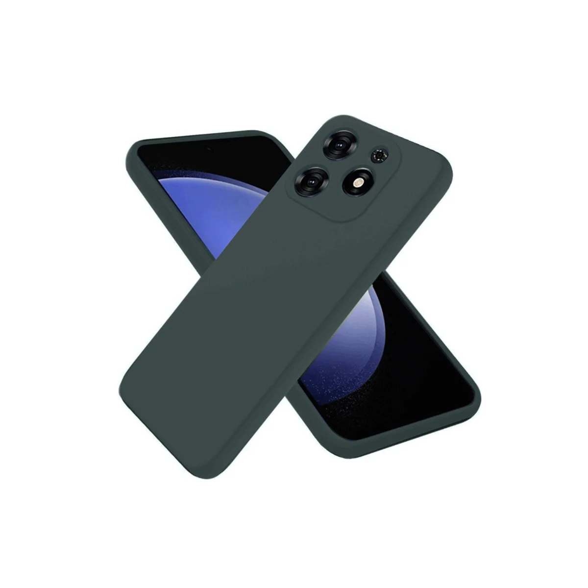 Spark Go 2024 Kılıf First Silikon - Koyu Yeşil