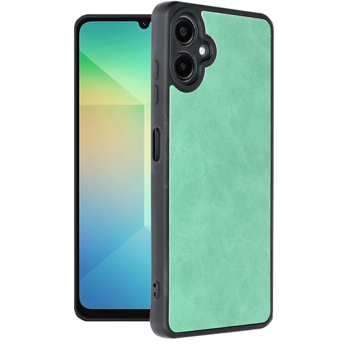 Galaxy A06 Kılıf Aras Deri Kapak - Koyu Yeşil