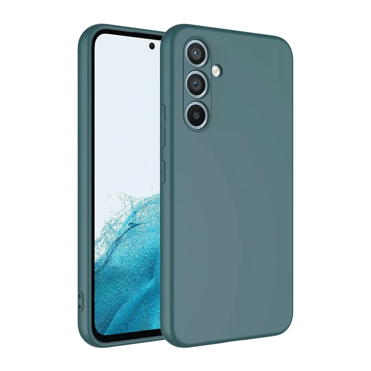Galaxy A16 5G Kılıf First Silikon - Koyu Yeşil
