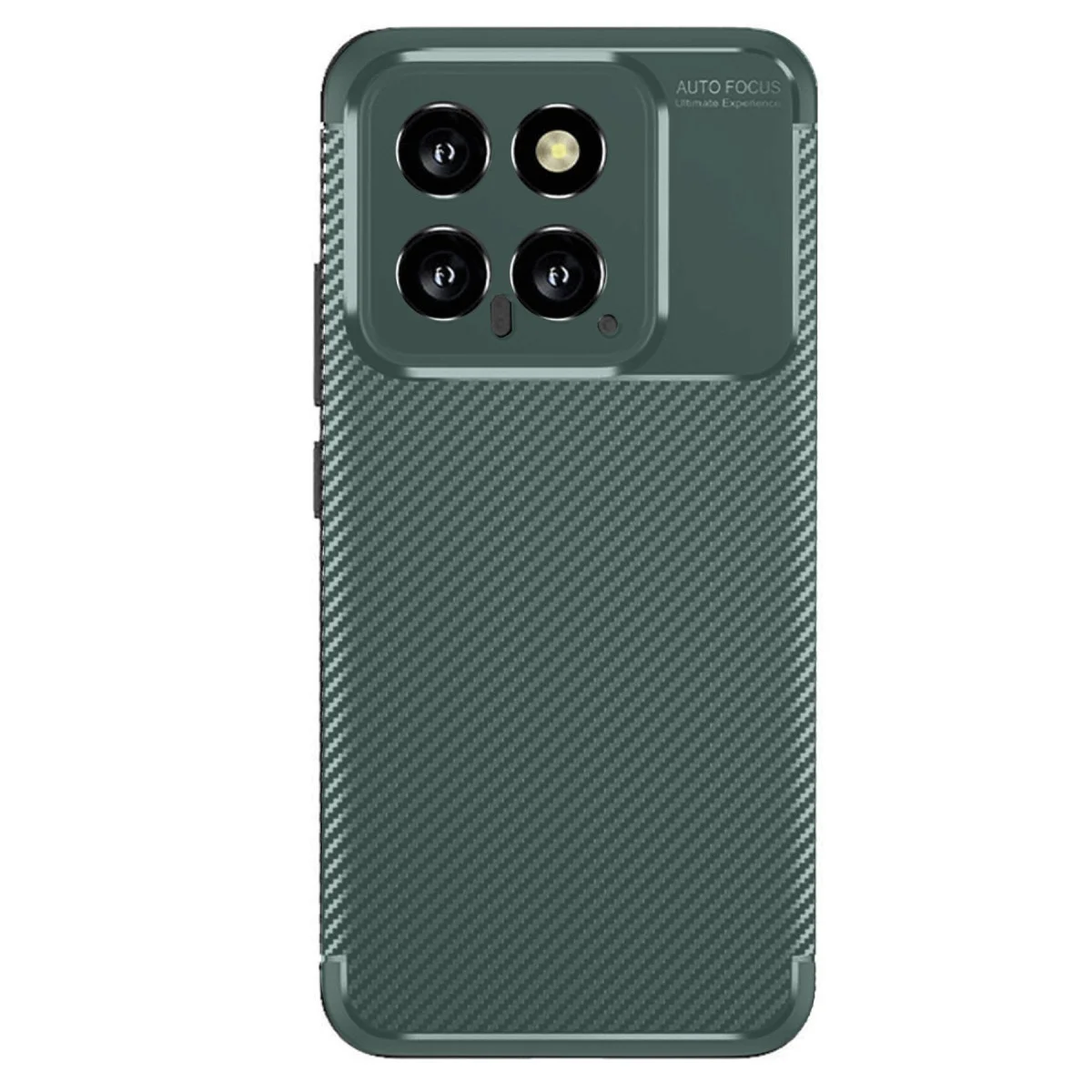Mi 14T Kılıf Auto Focus Karbon Kapak - Koyu Yeşil