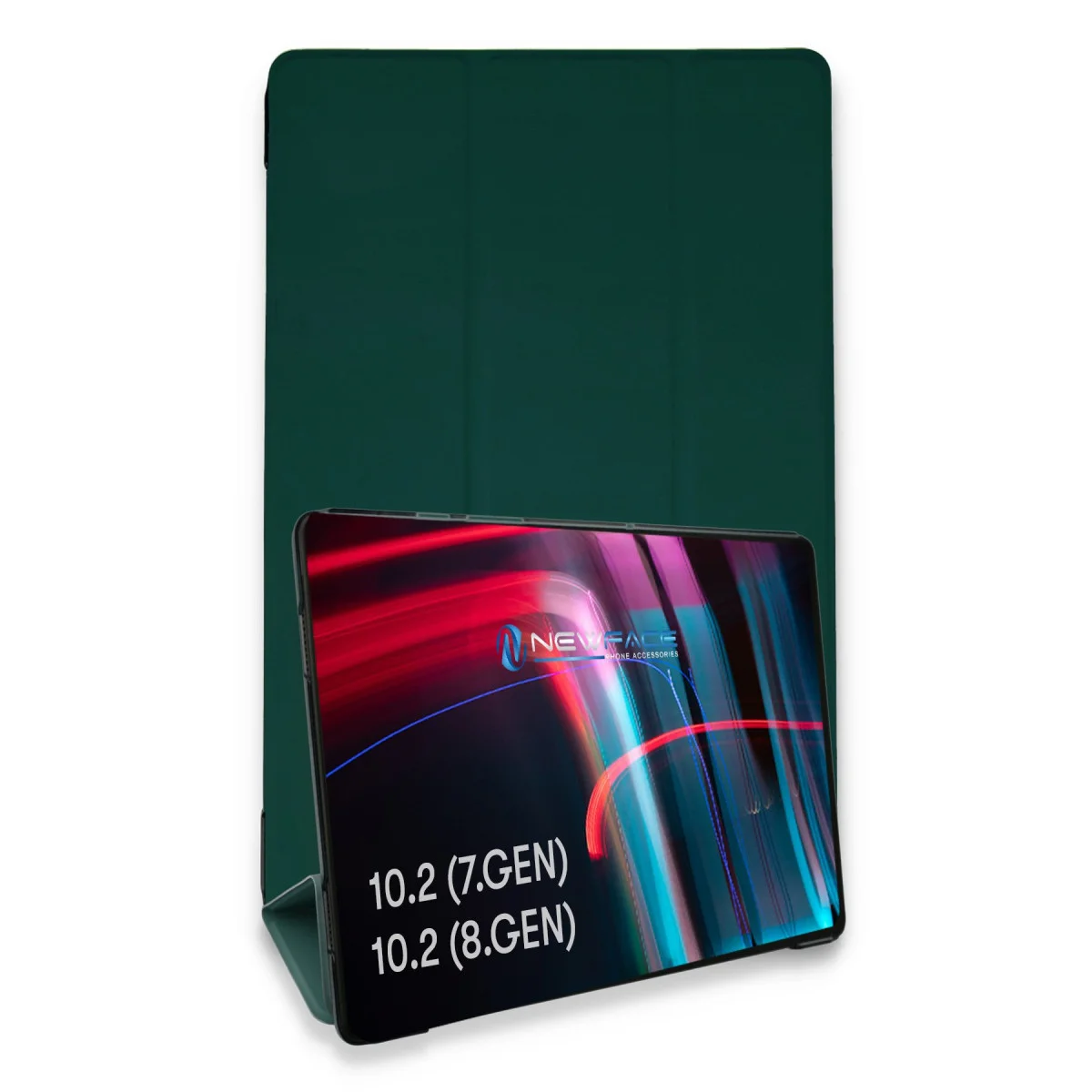 iPad 10.2 (7.nesil) Kılıf Tablet Smart Kılıf - Koyu Yeşil