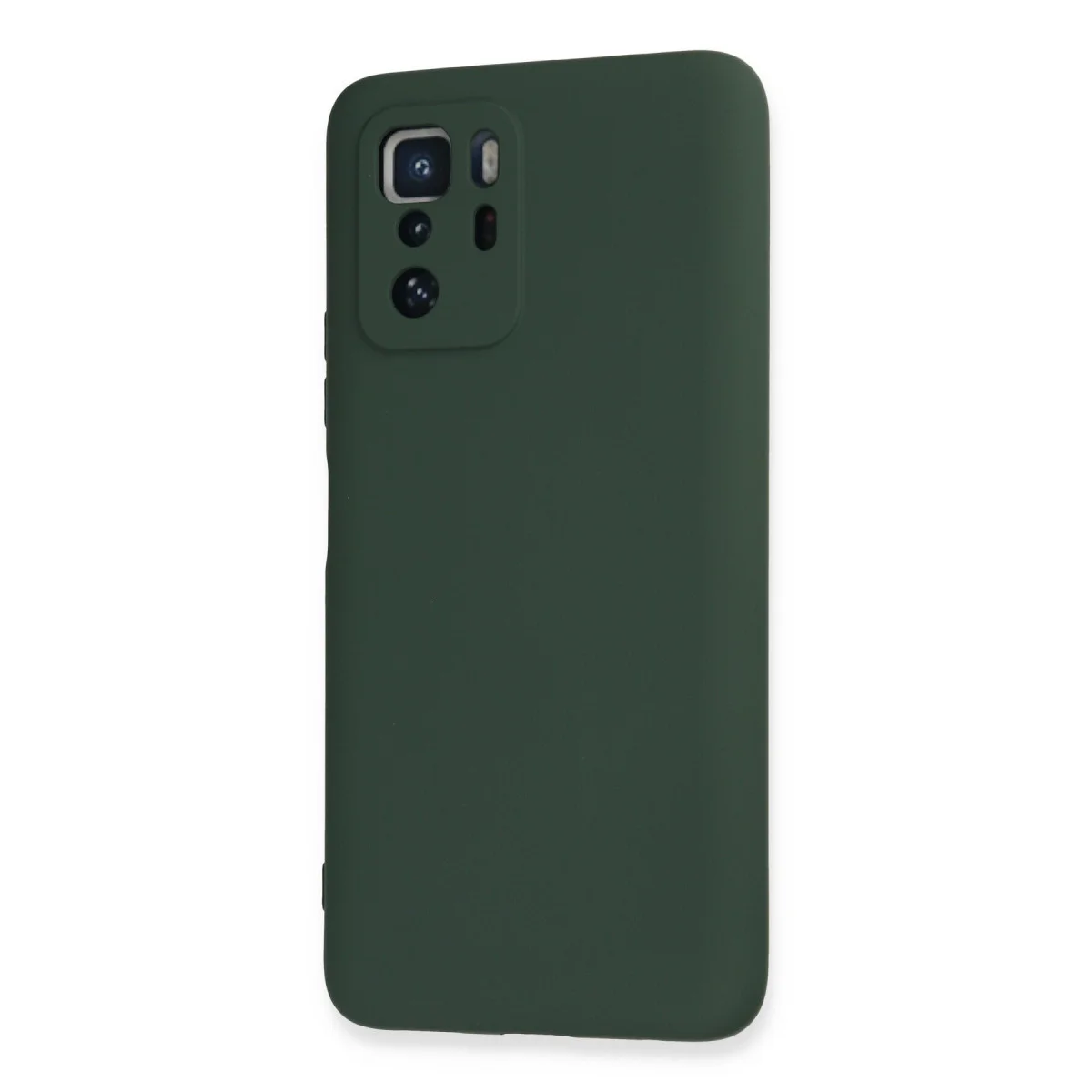 Poco X3 GT Kılıf Nano içi Kadife Silikon - Koyu Yeşil
