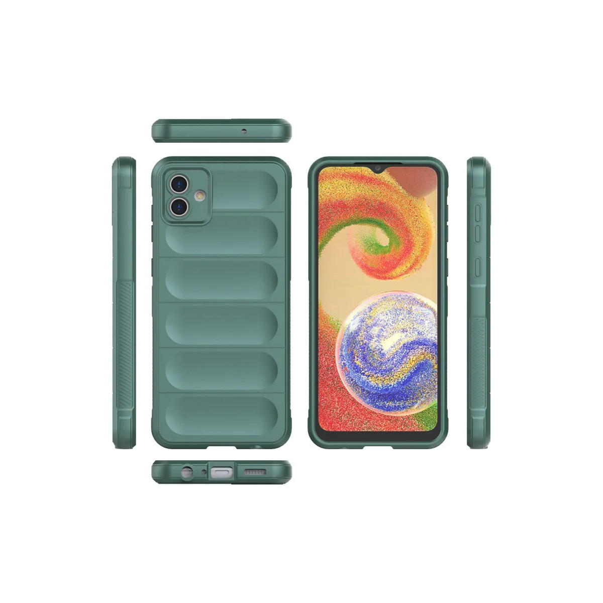 Galaxy A04E Kılıf Optimum Silikon - Koyu Yeşil