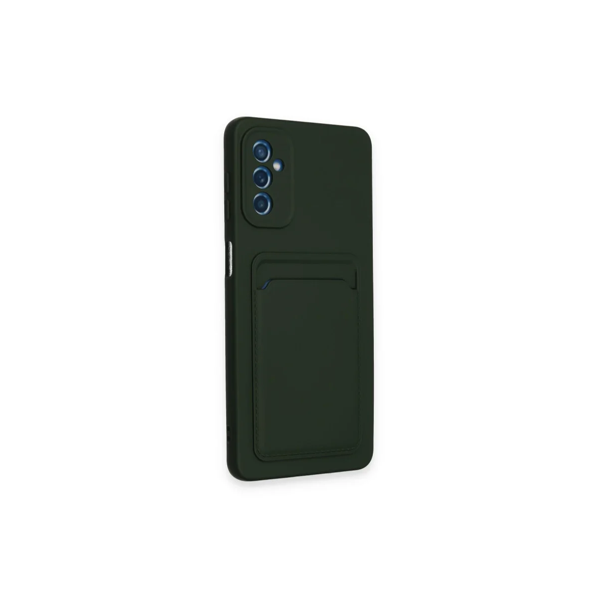 Galaxy A14 4G Kılıf Kelvin Kartvizitli Silikon - Koyu Yeşil