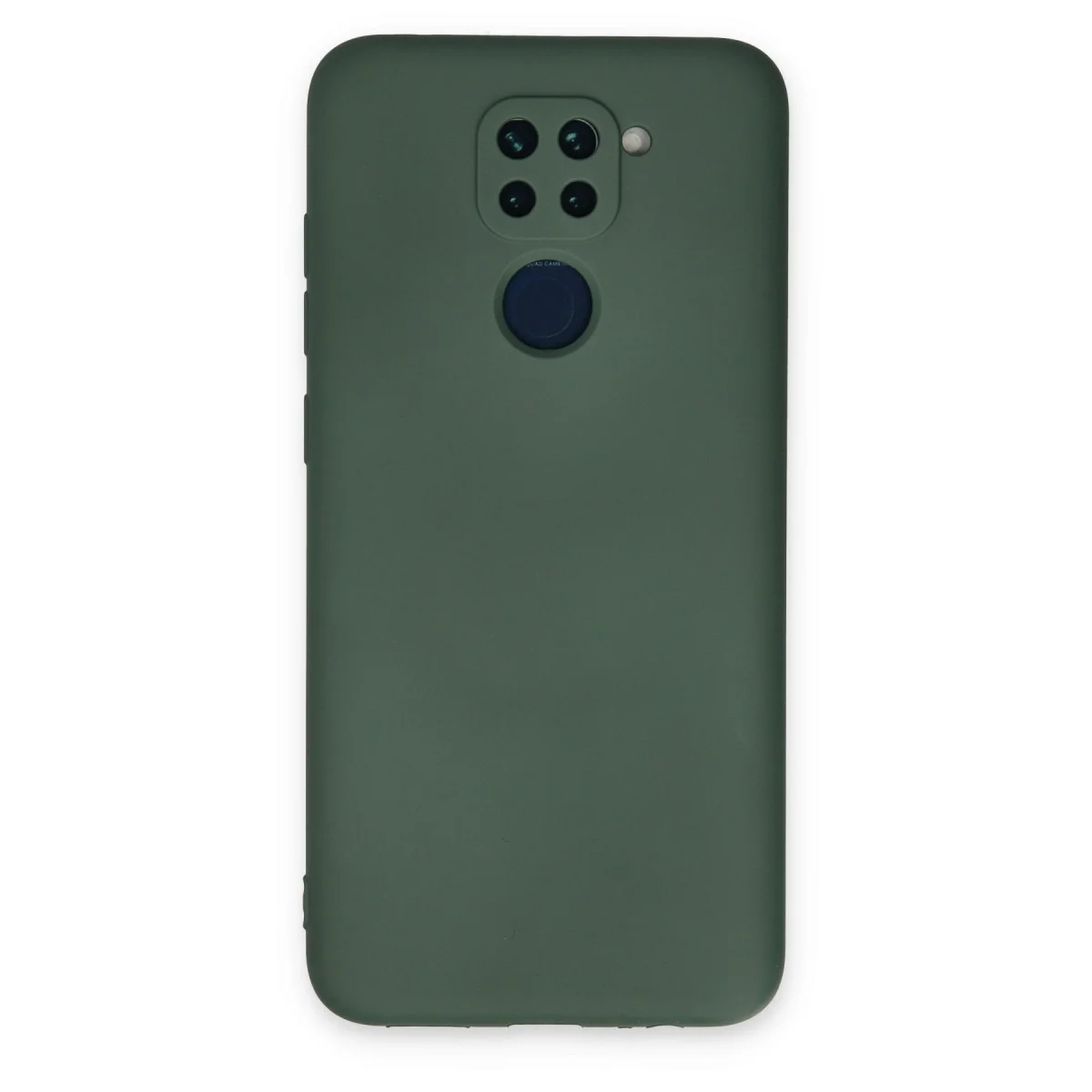 Redmi Note 9 Kılıf Nano içi Kadife Silikon - Koyu Yeşil