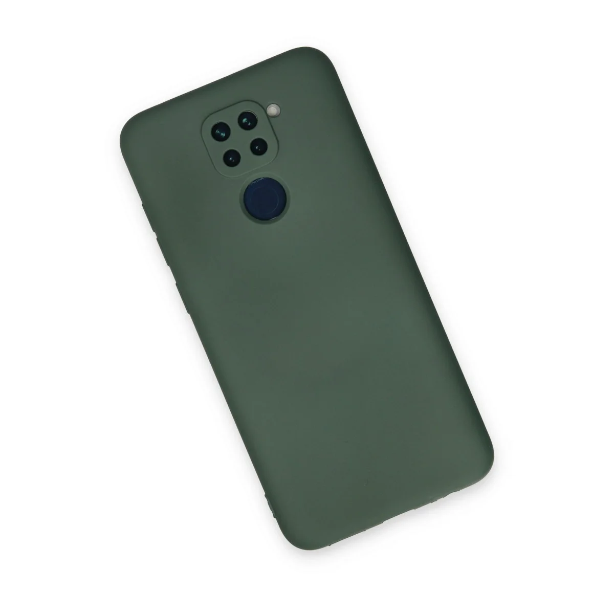 Redmi Note 9 Kılıf Nano içi Kadife Silikon - Koyu Yeşil