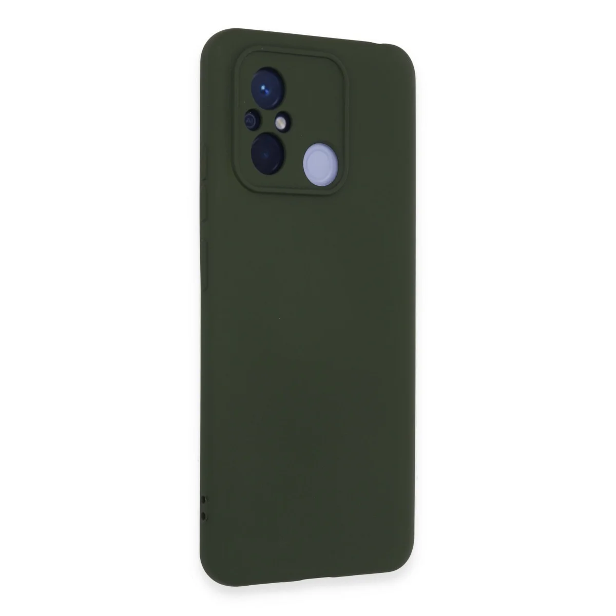 Redmi 12C Kılıf Nano içi Kadife Silikon - Koyu Yeşil