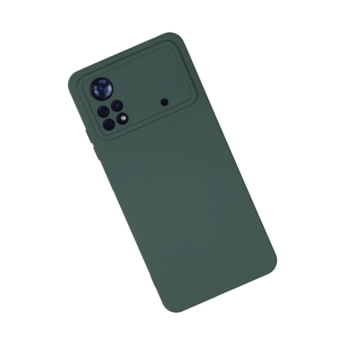 Poco X4 Pro 5G Kılıf Nano içi Kadife Silikon - Koyu Yeşil