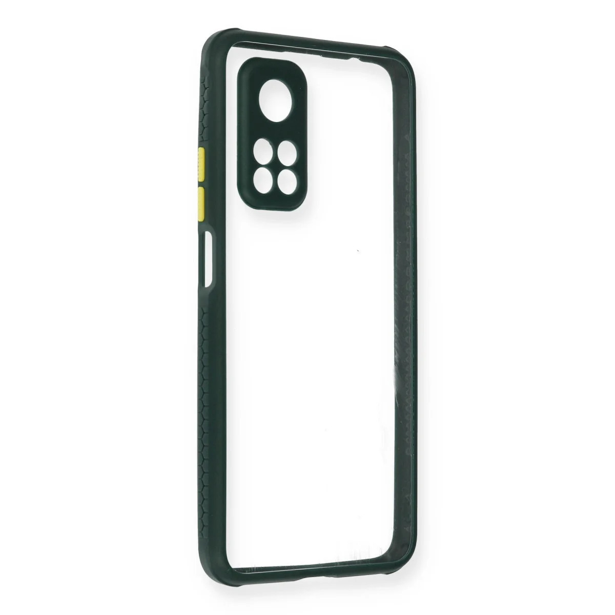 Mi 10T Pro Kılıf Miami Şeffaf Silikon - Koyu Yeşil