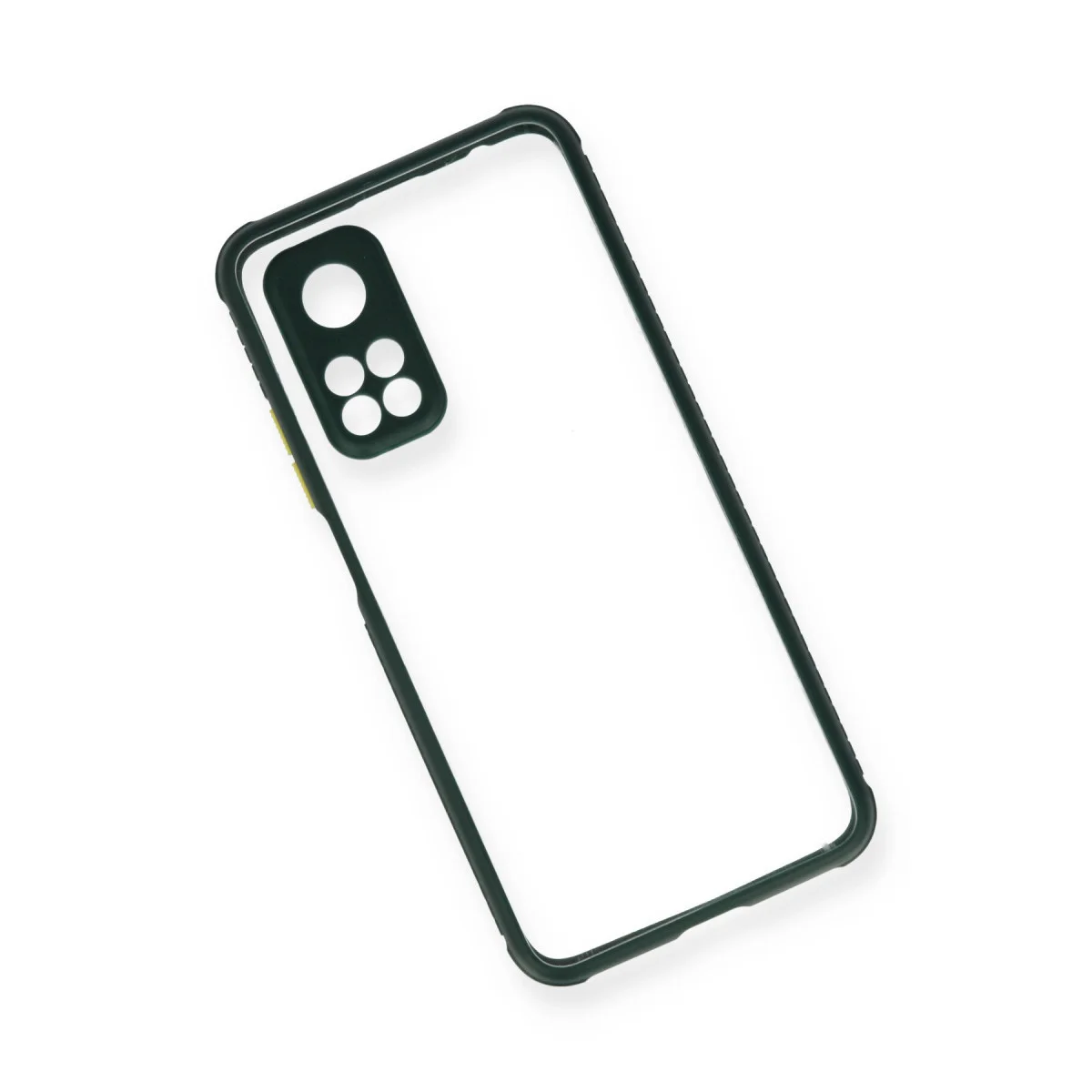 Mi 10T Pro Kılıf Miami Şeffaf Silikon - Koyu Yeşil