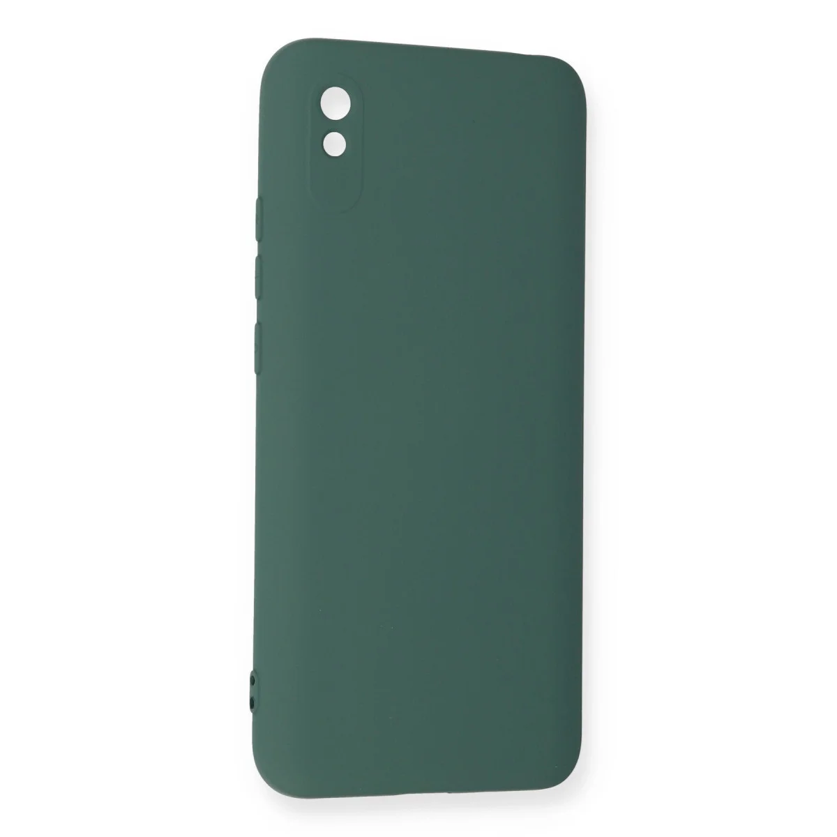 Redmi 9A Kılıf Nano içi Kadife Silikon - Koyu Yeşil