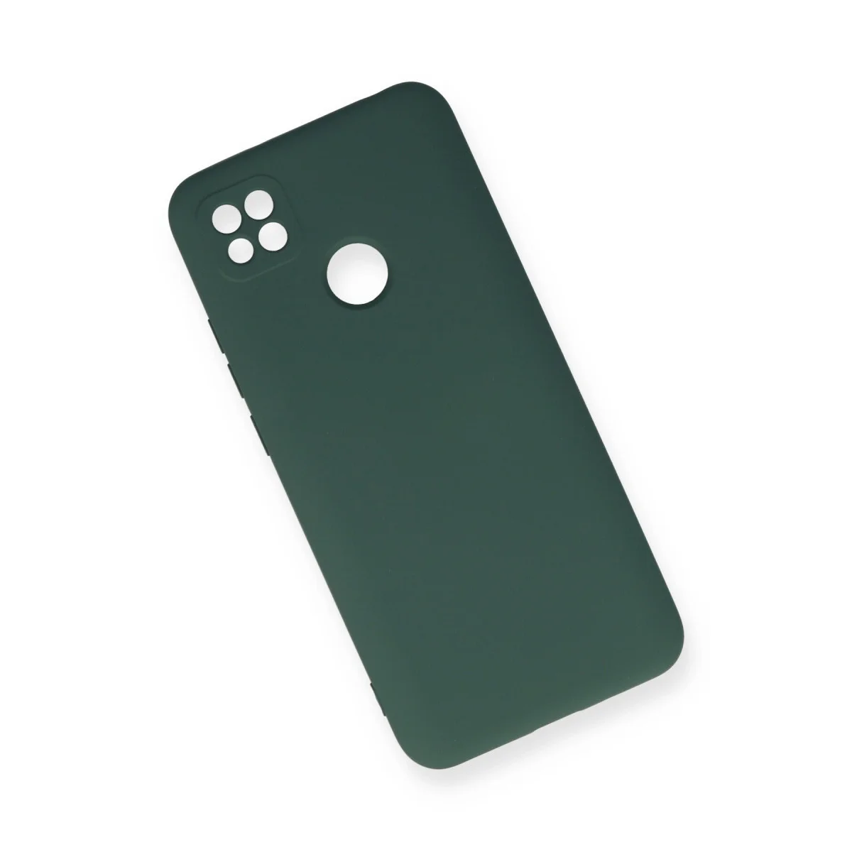 Redmi 9C Kılıf Nano içi Kadife Silikon - Koyu Yeşil