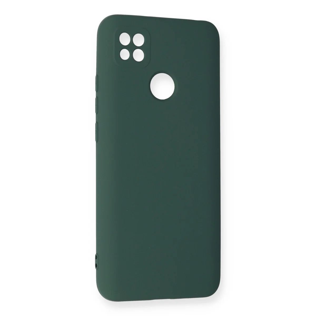 Redmi 9C Kılıf Nano içi Kadife Silikon - Koyu Yeşil