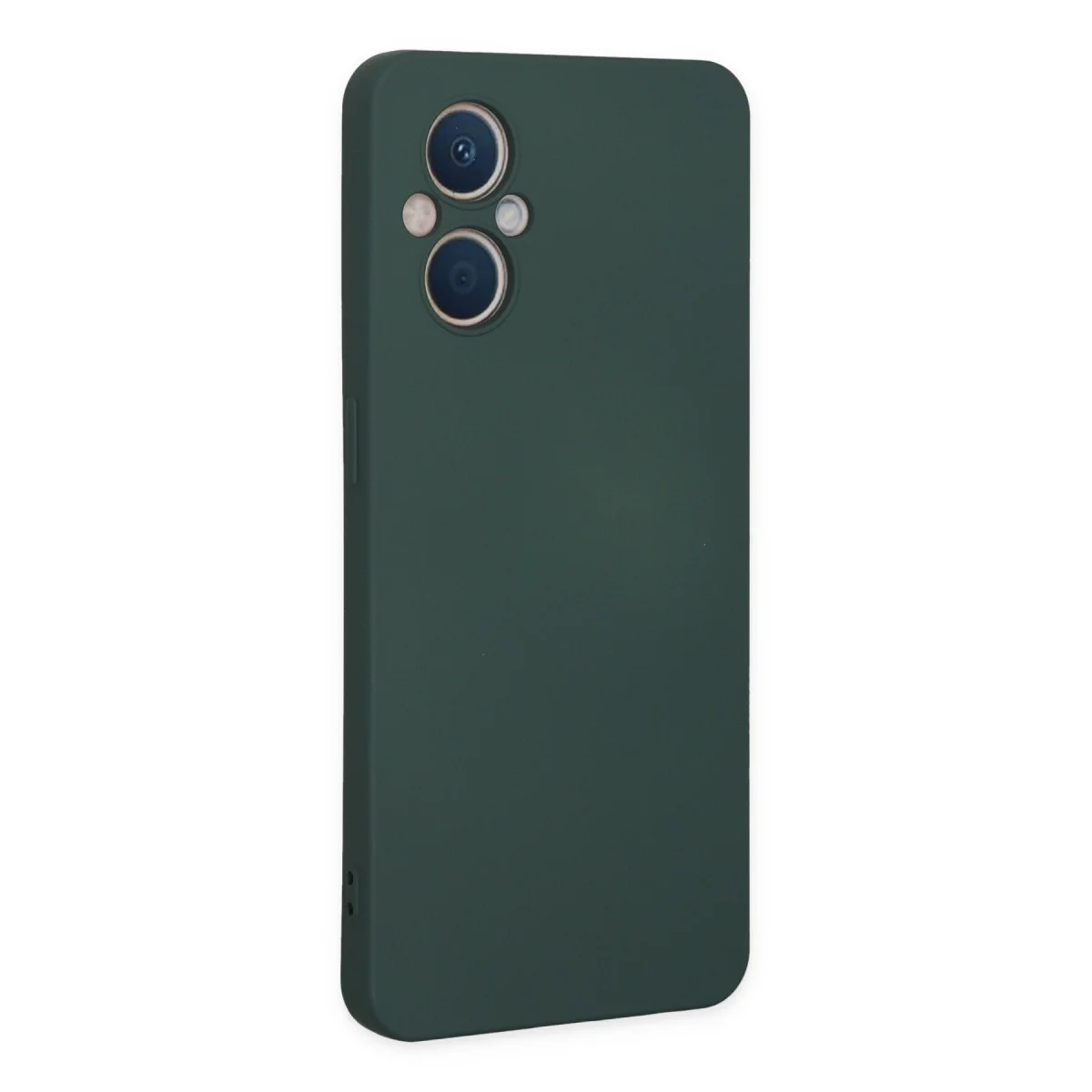 Reno 7 Lite Kılıf Nano içi Kadife Silikon - Koyu Yeşil