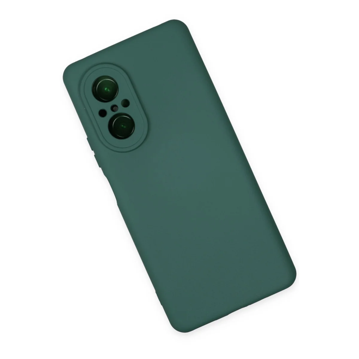 Nova 9 SE Kılıf Nano içi Kadife Silikon - Koyu Yeşil
