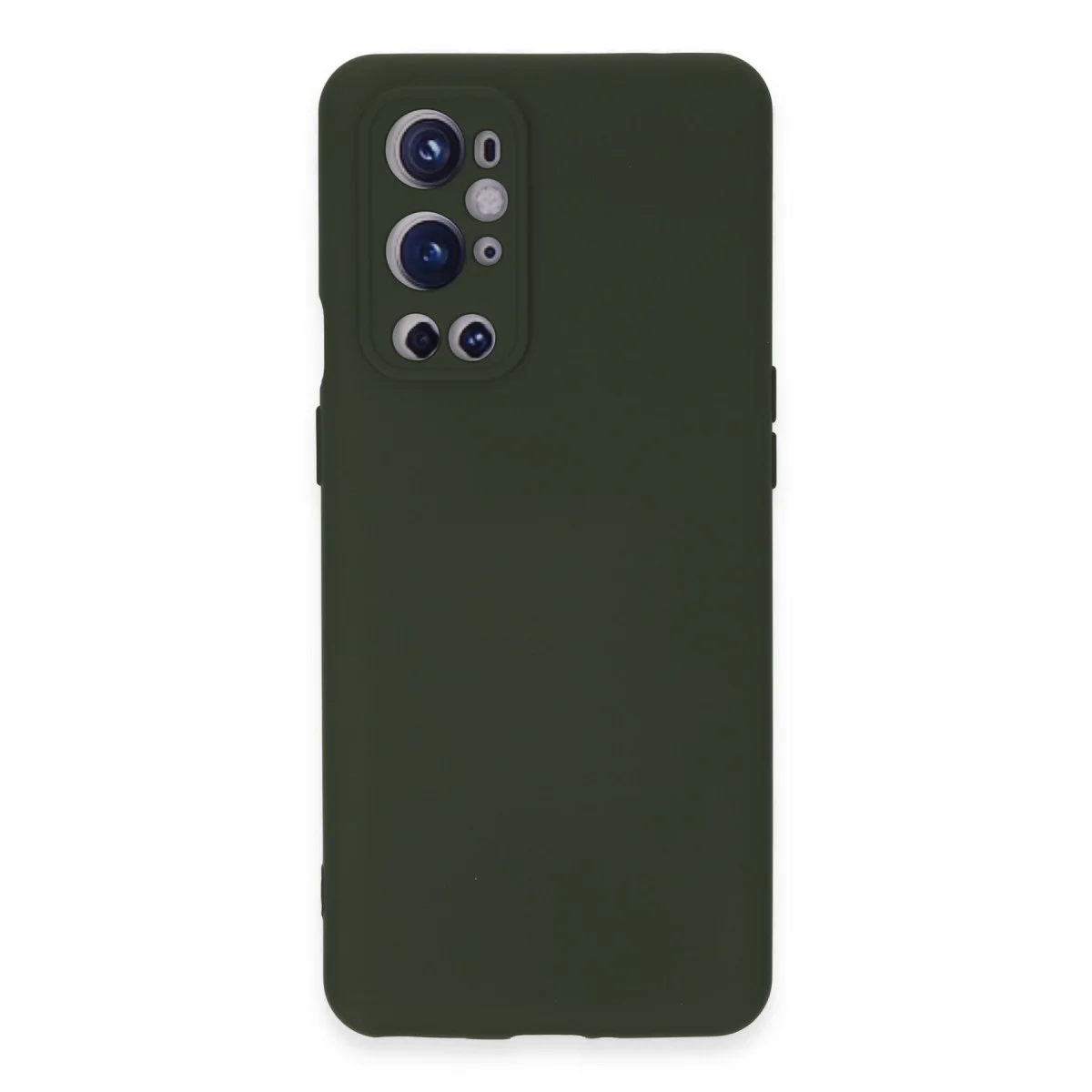 One Plus 9 Pro Kılıf Nano içi Kadife Silikon - Koyu Yeşil