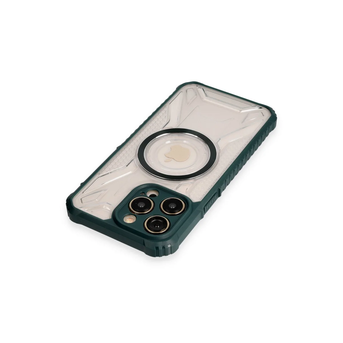 iPhone 12 Pro Kılıf Prag Magneticsafe Kapak - Koyu Yeşil