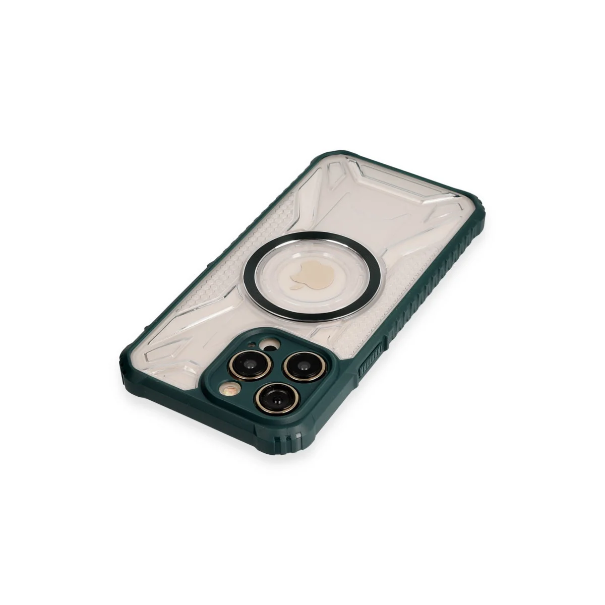 iPhone 13 Pro Kılıf Prag Magneticsafe Kapak - Koyu Yeşil
