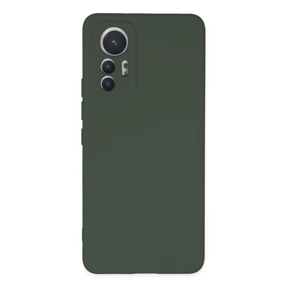 Mi 12 Lite Kılıf Nano içi Kadife Silikon - Koyu Yeşil