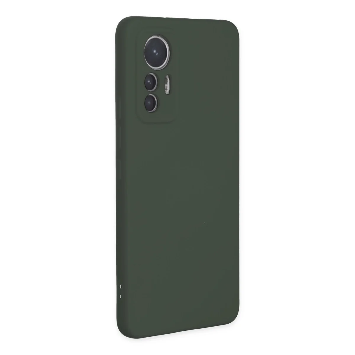 Mi 12 Lite Kılıf Nano içi Kadife Silikon - Koyu Yeşil