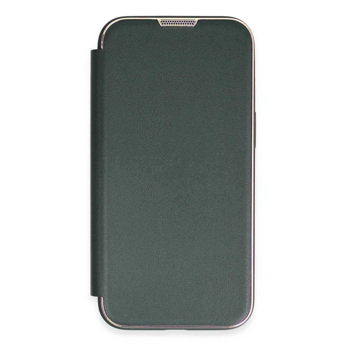 iPhone 14 Pro Kılıf Dolpin Kapaklı - Koyu Yeşil