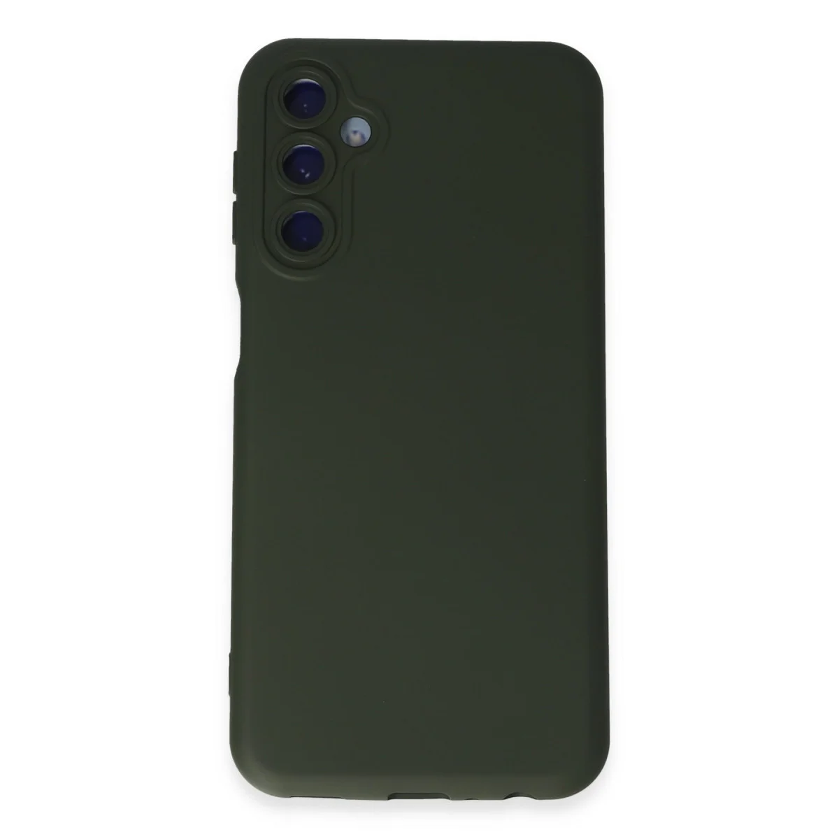 Galaxy M34 5G Kılıf Nano içi Kadife Silikon - Koyu Yeşil