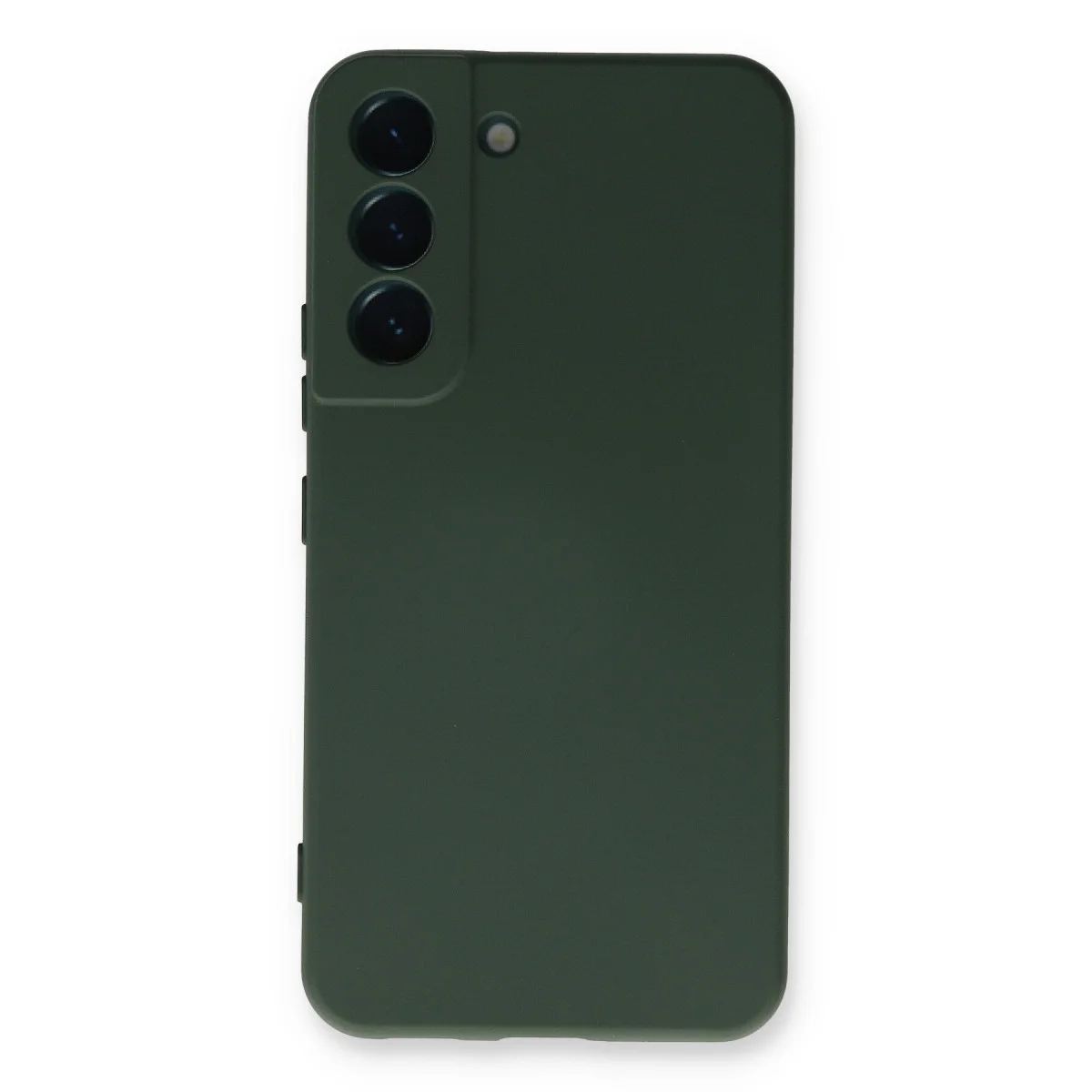 Galaxy S23 Plus Kılıf Nano içi Kadife Silikon - Koyu Yeşil