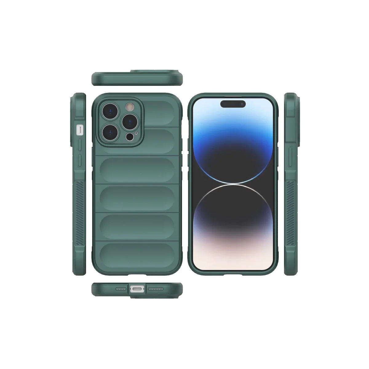 iPhone 14 Pro Kılıf Optimum Silikon - Koyu Yeşil