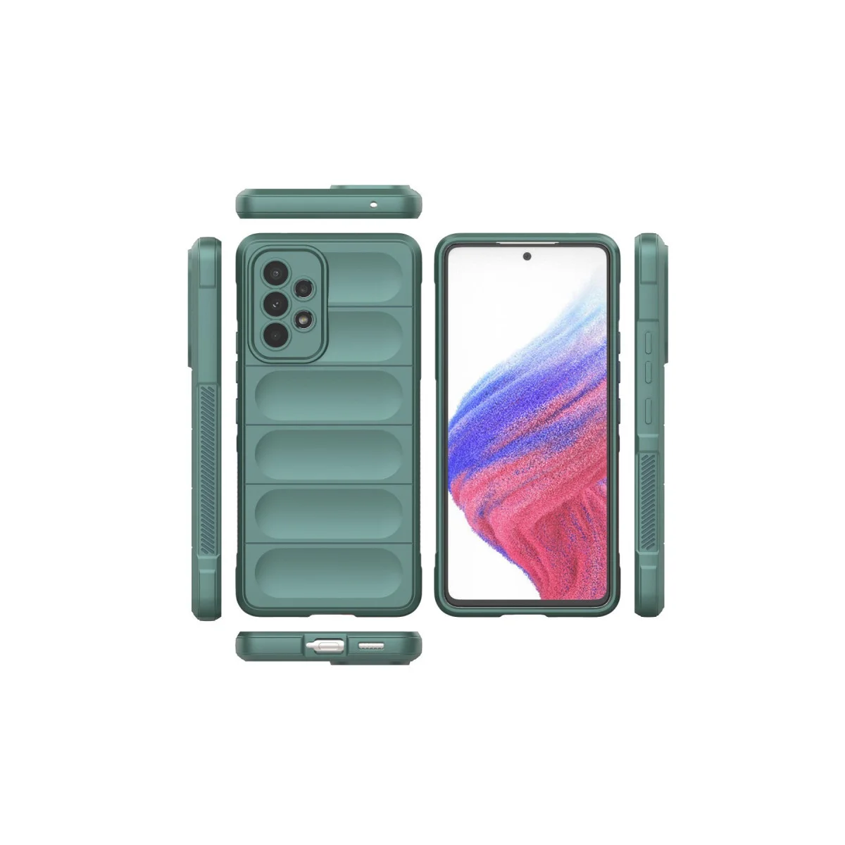 Galaxy A53 5G Kılıf Optimum Silikon - Koyu Yeşil