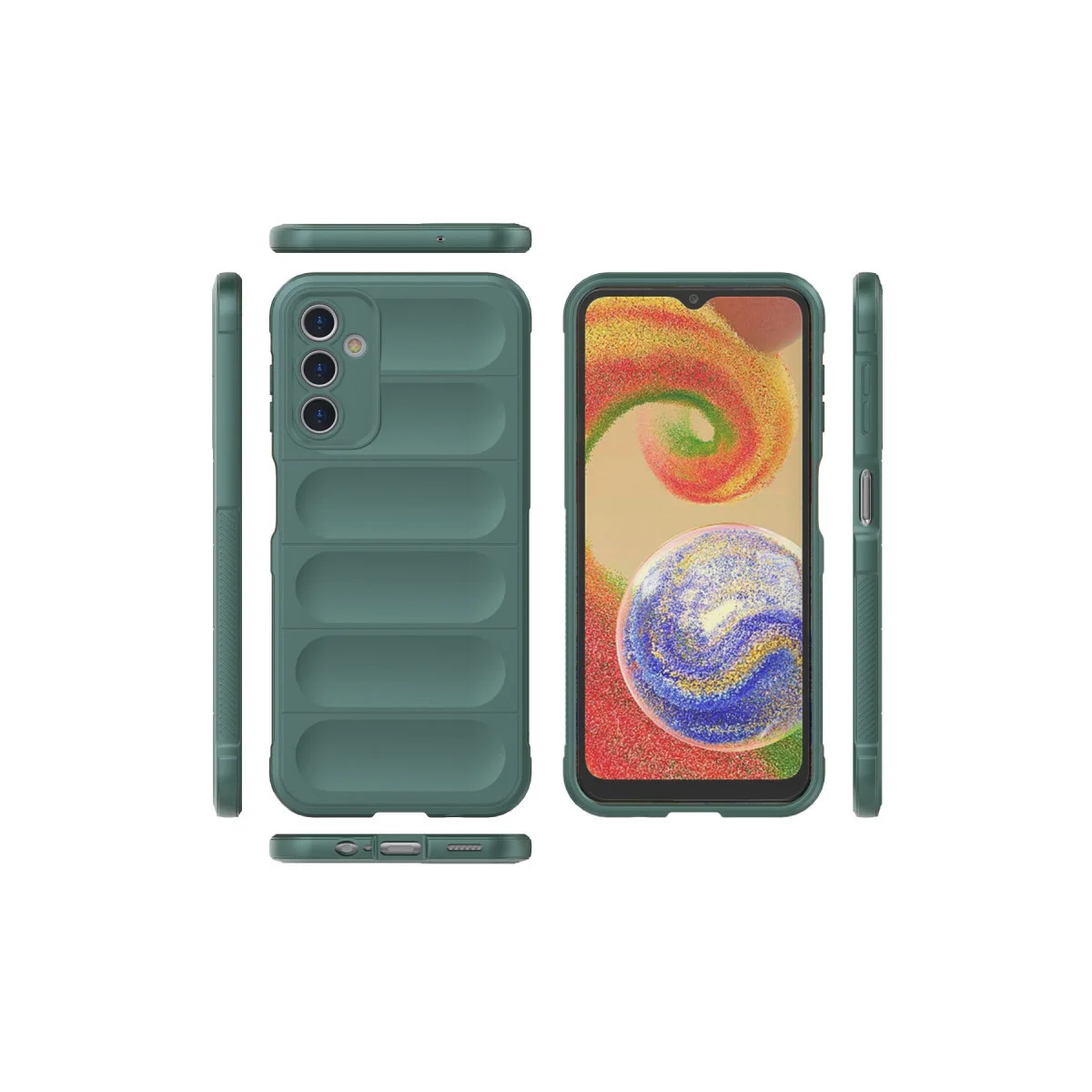 Galaxy A14 4G Kılıf Optimum Silikon - Koyu Yeşil