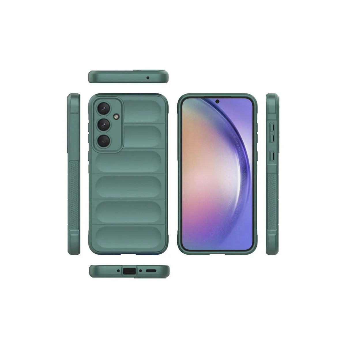 Galaxy A26 Kılıf Optimum Silikon - Koyu Yeşil