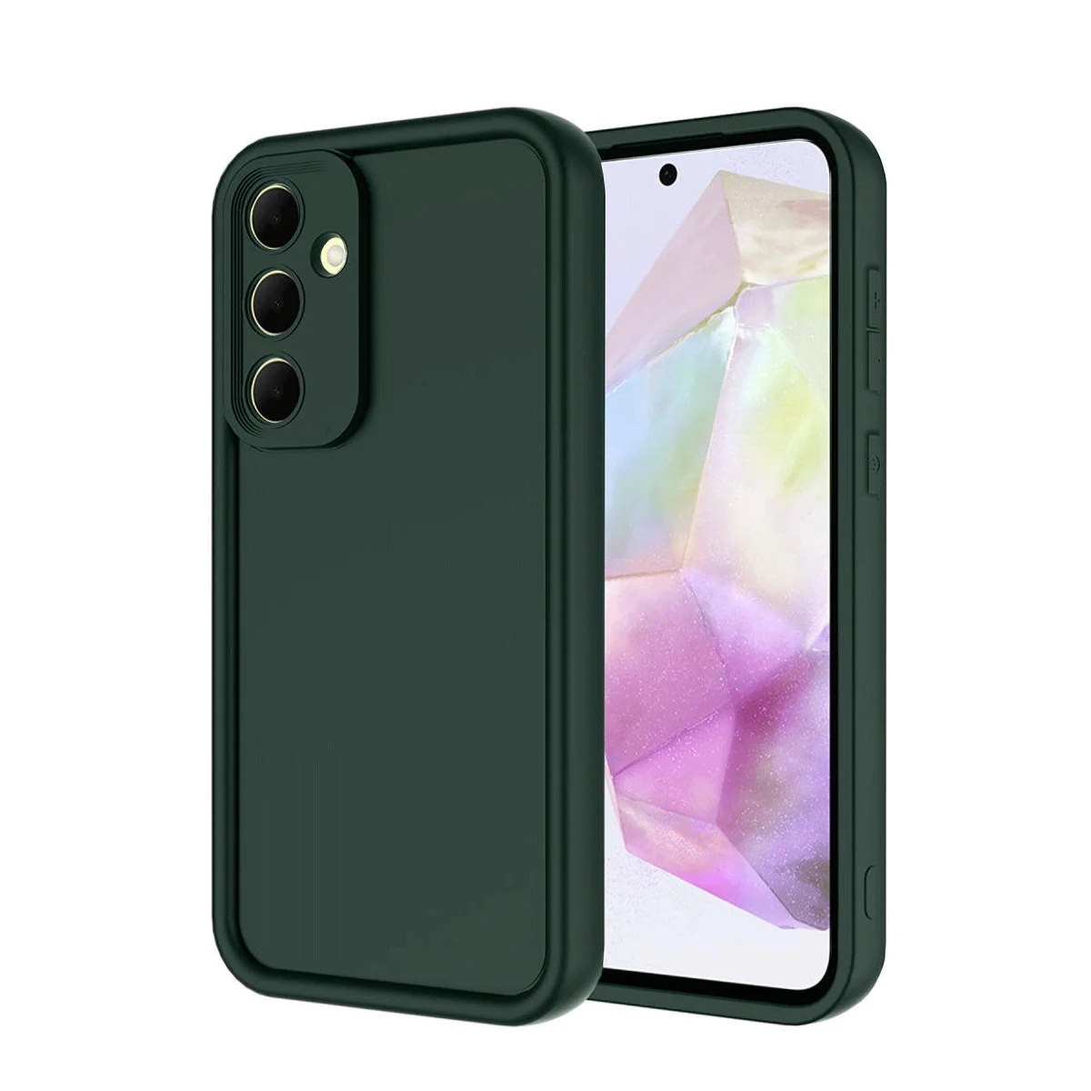 Galaxy A26 Kılıf Viera Silikon - Koyu Yeşil