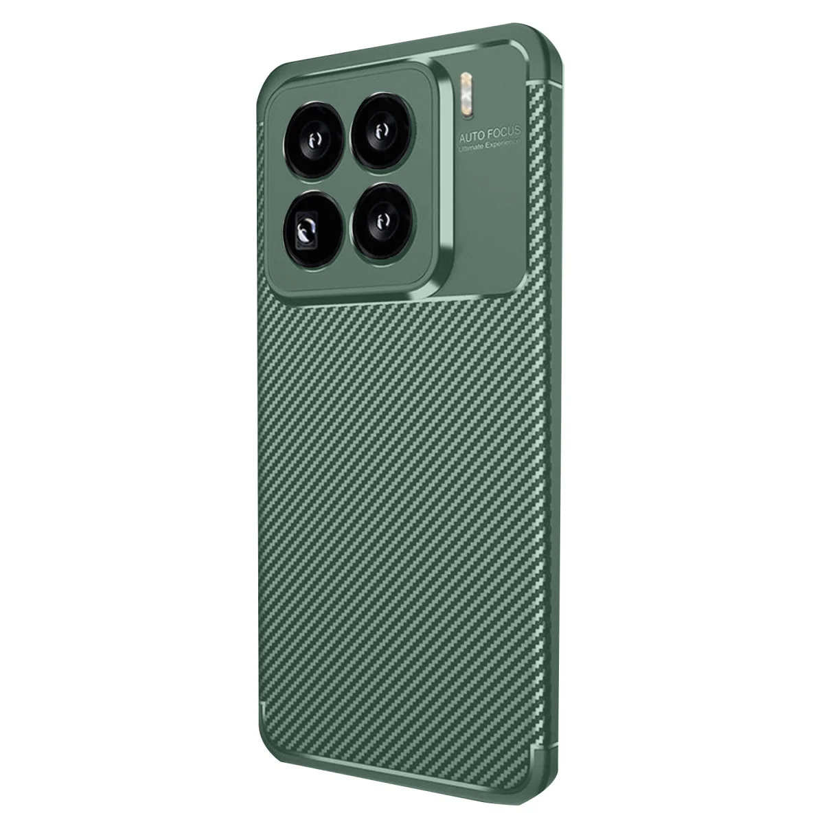 Mi 15 Pro Kılıf Auto Focus Karbon Kapak - Koyu Yeşil