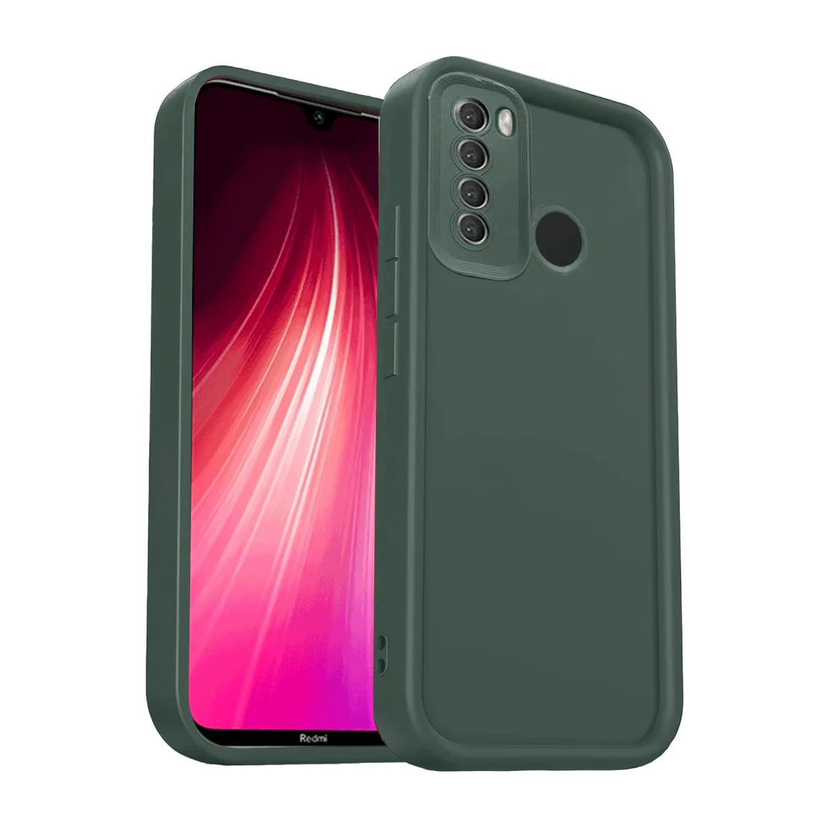 Redmi Note 8 Kılıf Viera Silikon - Koyu Yeşil