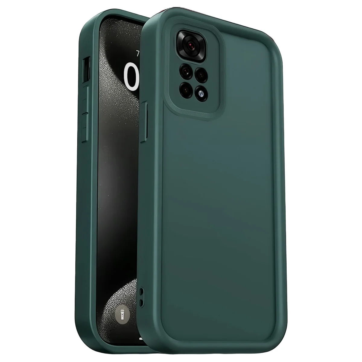 Redmi 10 2022 Kılıf Viera Silikon - Koyu Yeşil