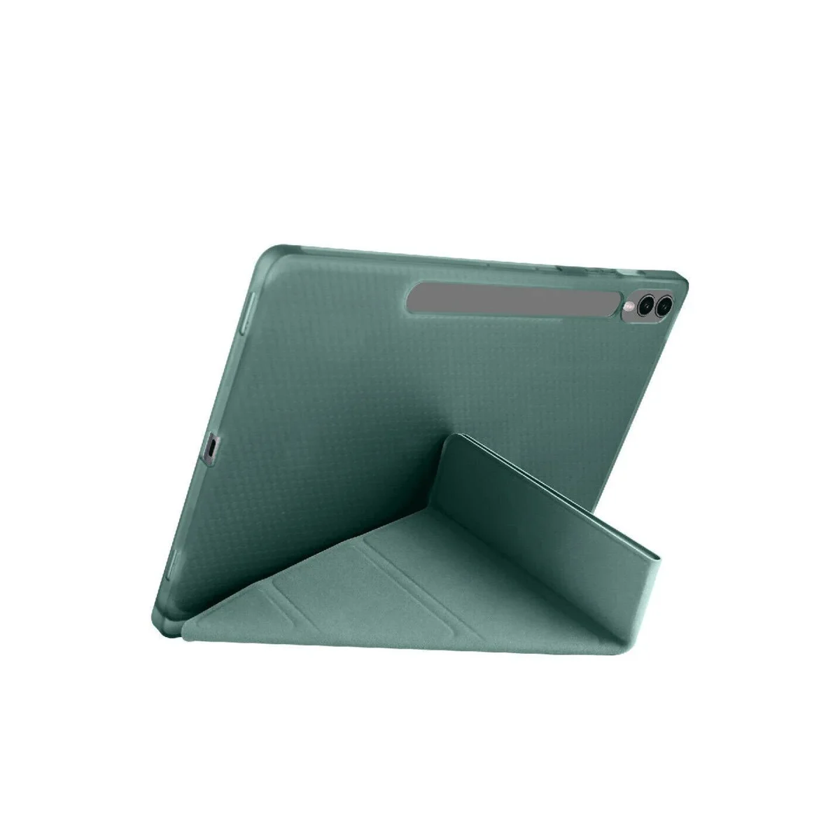 Galaxy X510 Tab S9 FE 11 Kılıf Kalemlikli Mars Tablet Kılıfı - Koyu Yeşil