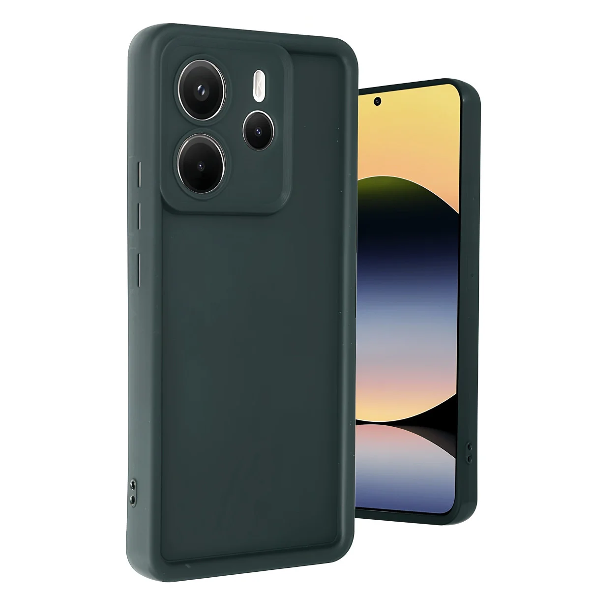 Redmi Note 14 4G Kılıf Viera Silikon - Koyu Yeşil