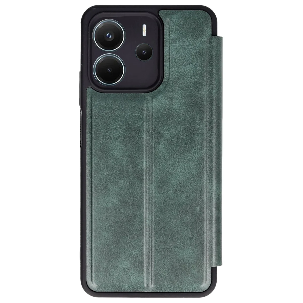 Redmi Note 14 4G Kılıf Flip Cover - Koyu Yeşil