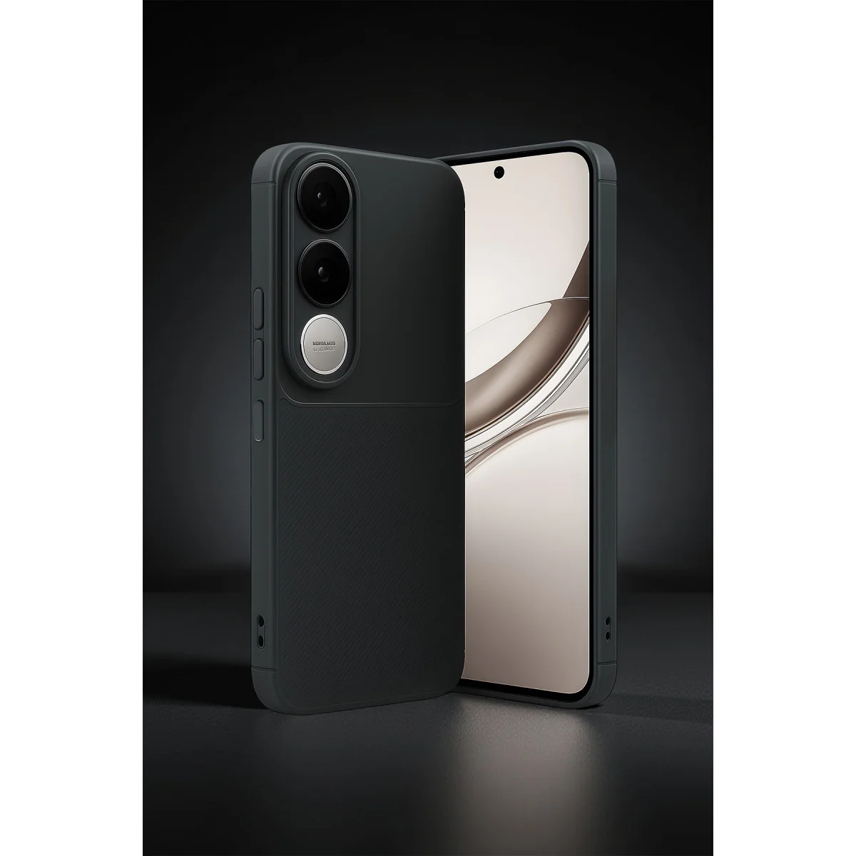 V50 Lite 4G Auto Focus Karbon Kapak - Koyu Yeşil
