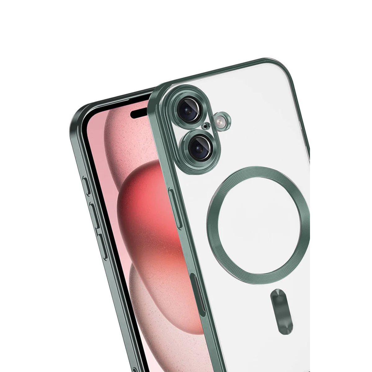 iPhone 17 Kross Magneticsafe Kapak - Koyu Yeşil